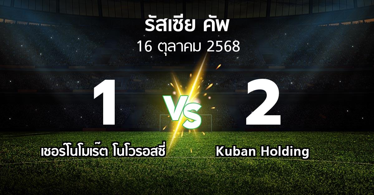 ผลบอล : เชอร์โนโมเร๊ต โนโวรอสซี่ vs Kuban Holding (รัสเซีย-คัพ 2025-2026)