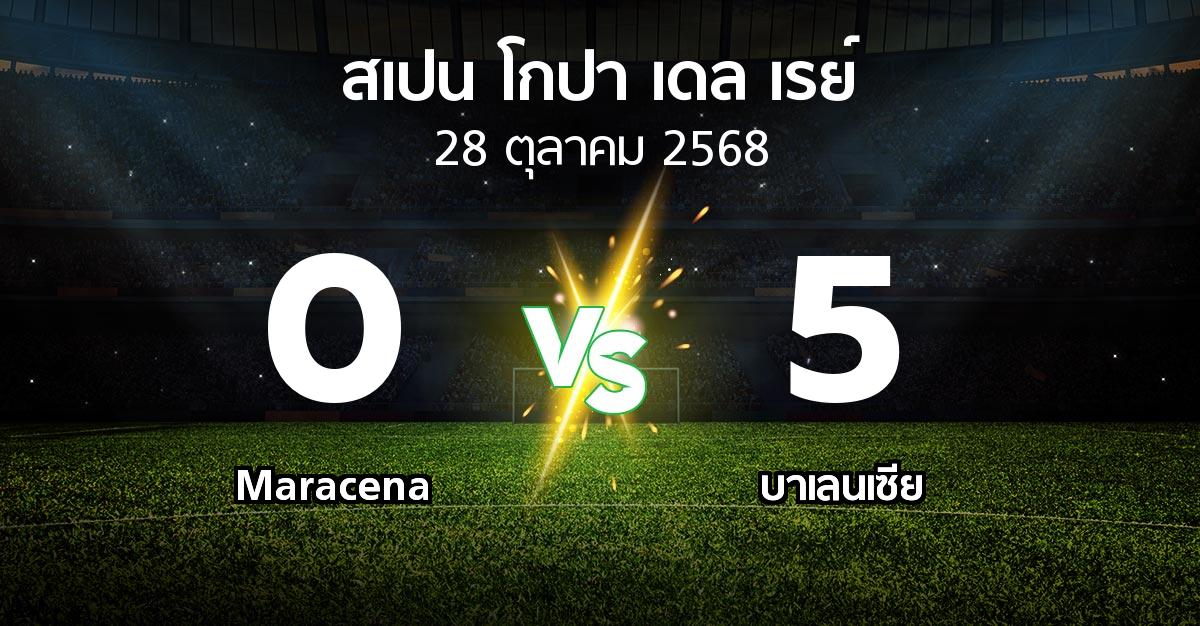 ผลบอล : Maracena vs บาเลนเซีย (สเปน-โกปาเดลเรย์ 2025-2026)