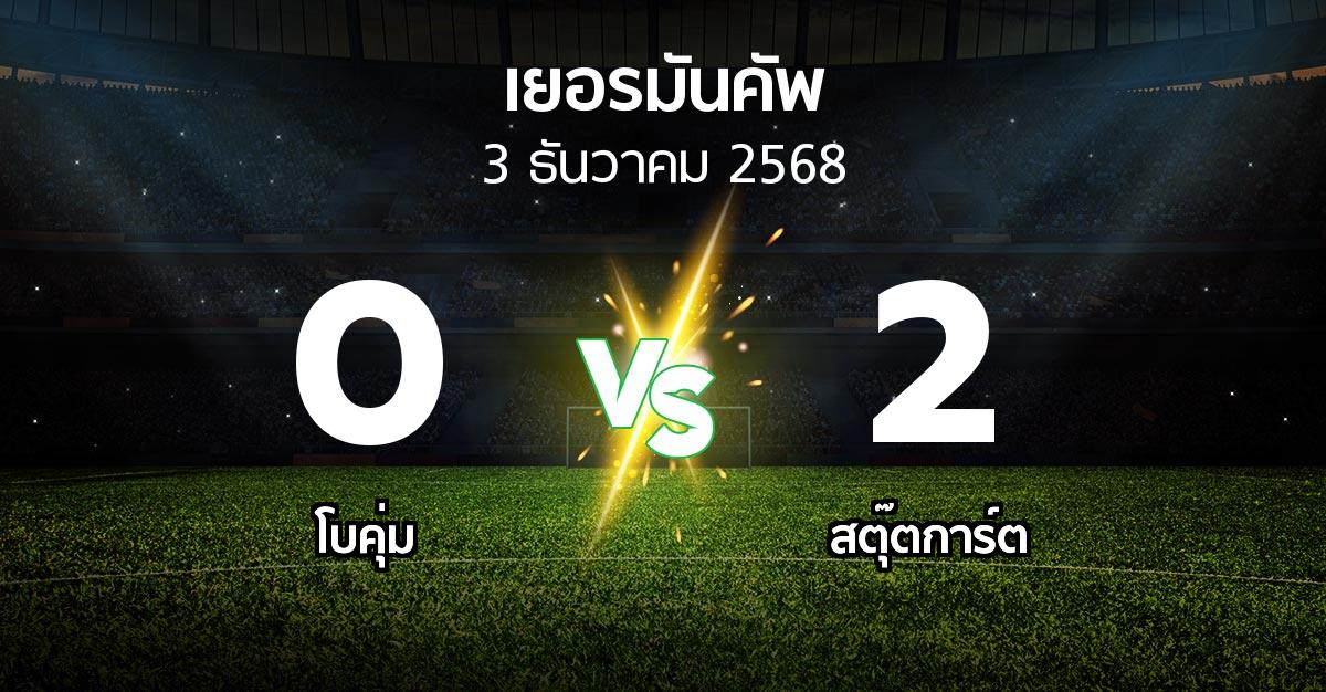 ผลบอล : โบคุ่ม vs สตุ๊ตการ์ต (เดเอฟเบ-โพคาล 2025-2026)