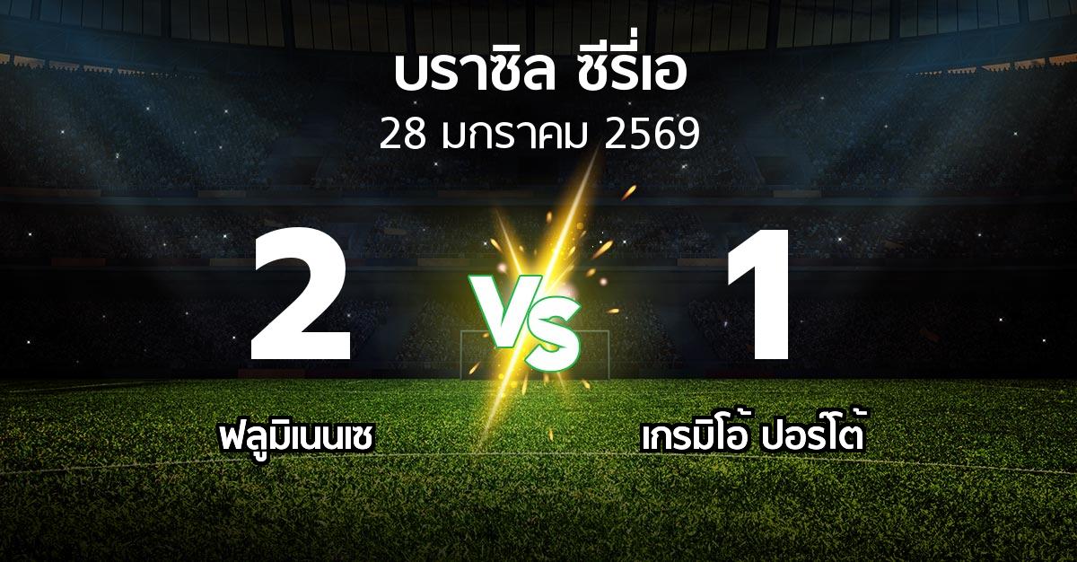 ผลบอล : ฟลูมิเนนเซ vs เกรมิโอ้ ปอร์โต้ (บราซิล-ซีรี่เอ 2026)