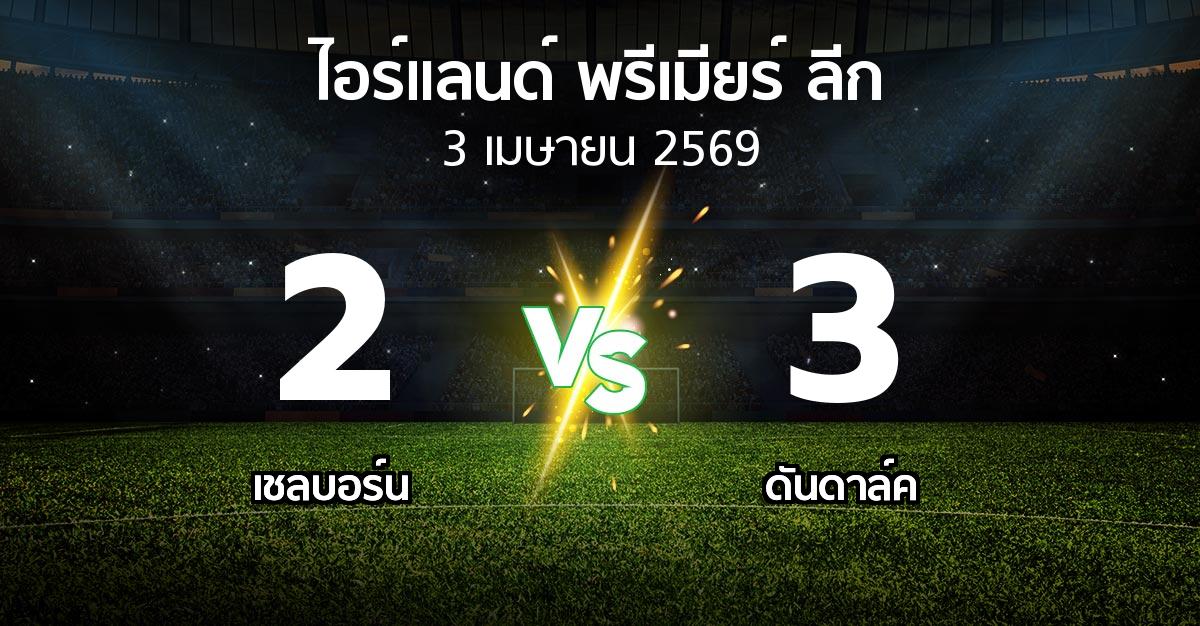 ผลบอล : เชลบอร์น vs ดันดาล์ค (ไอร์แลนด์-พรีเมียร์-ลีก 2026)