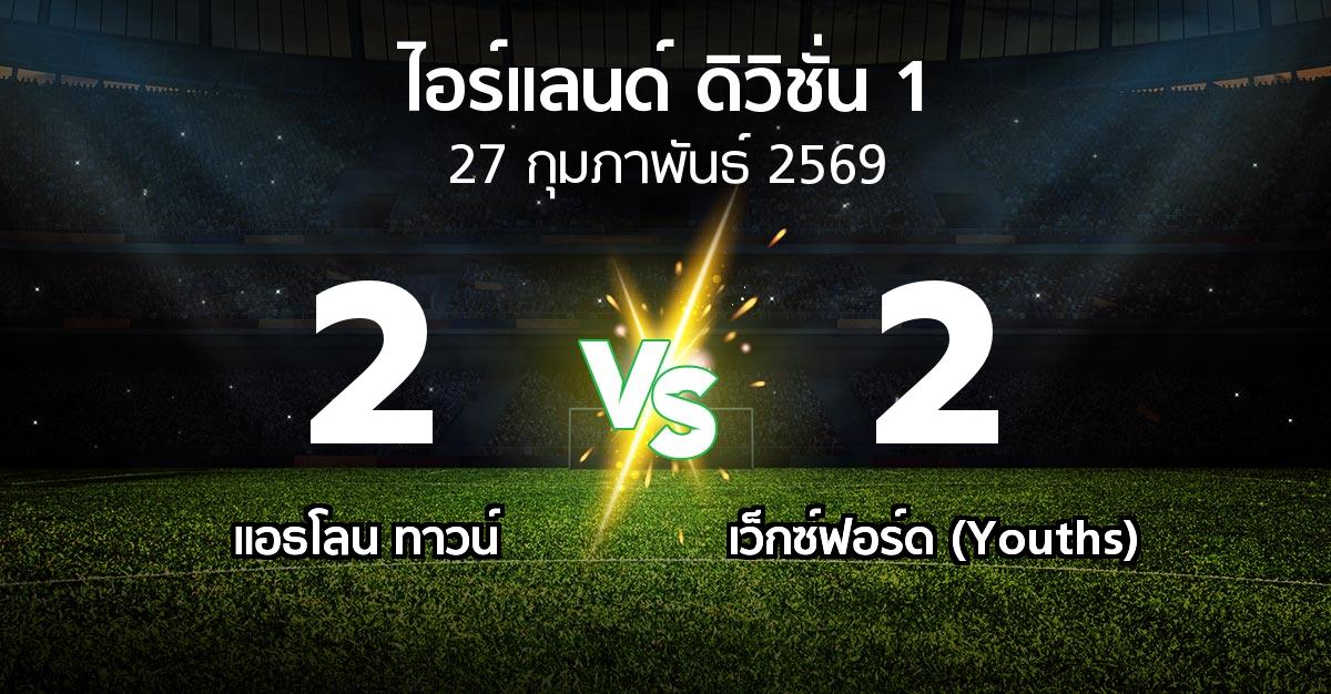 ผลบอล : แอธโลน ทาวน์ vs เว็กซ์ฟอร์ด (Youths) (ไอร์แลนด์-ดิวิชั่น-1 2026)