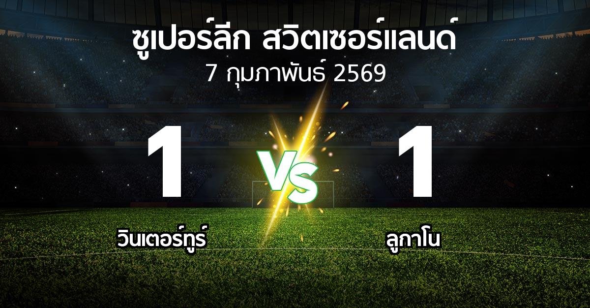 ผลบอล : วินเตอร์ทูร์ vs ลูกาโน (ซูเปอร์ลีก-สวิตเซอร์แลนด์ 2025-2026)