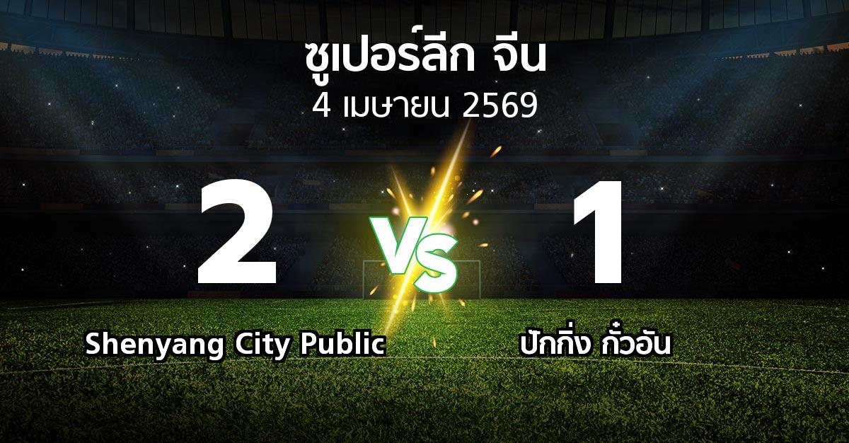 ผลบอล : Shenyang City Public vs ปักกิ่ง กั๋วอัน (ซูเปอร์ลีกจีน 2026)
