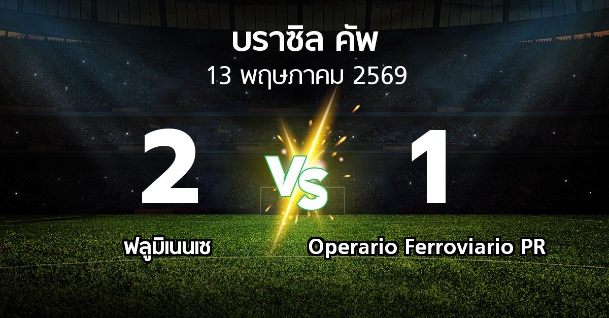 ผลบอล : ฟลูมิเนนเซ vs Operario Ferroviario PR (บราซิล-คัพ 2026)