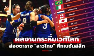 อยู่รอดด้วยตัวเอง! ตารางคะแนน "สาวไทย" ศึกวอลเลย์บอลหญิง เนชันส์ลีก 2026