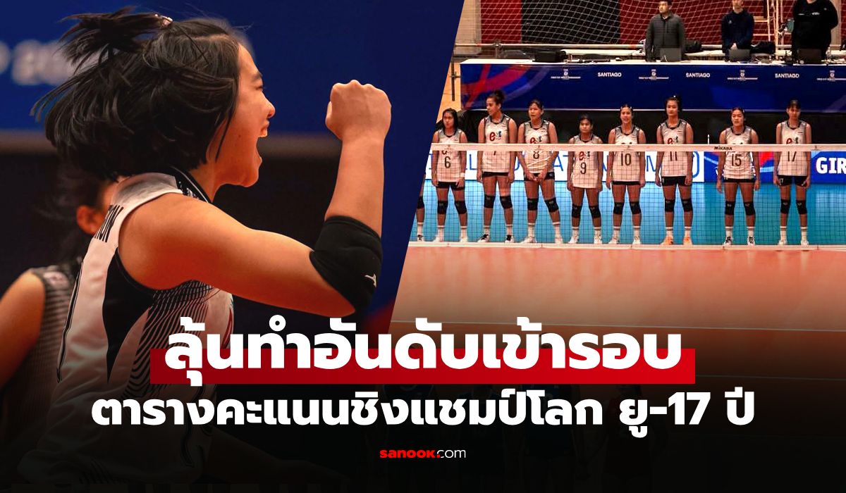 ตารางคะแนน วอลเลย์บอลชิงแชมป์โลก 2026 รุ่นอายุไม่เกิน 17 ปี วันที่ 8 ส.ค. 69