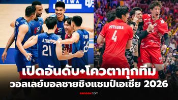 ทีมไหนได้สิทธิ์อะไร? บทสรุปทั้ง 12 ทีม การแข่งขันวอลเลย์บอลชายชิงแชมป์เอเชีย 2026