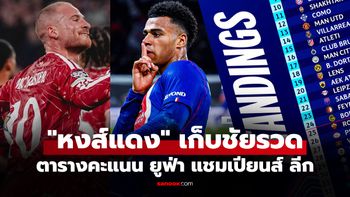 สรุปตารางคะแนน ยูฟ่า แชมเปียนส์ลีก ฤดูกาล 2026-27 ประจำวันที่ 21 ต.ค. 69