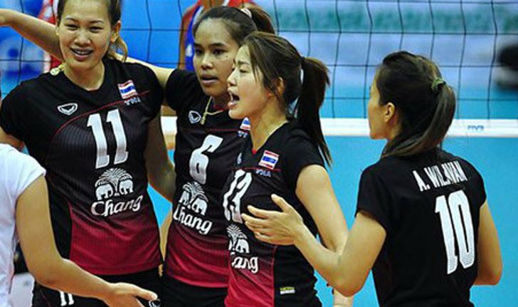 วอลเลย์บอลหญิงไทย เชือด ไต้หวัน3-0 ทะลุรอบรอง