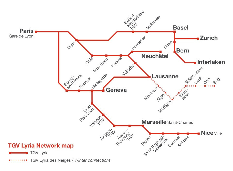 tgv paris to geneva