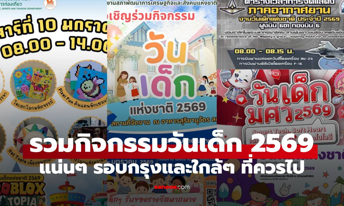 รวมที่เที่ยววันเด็ก 2569 ที่พาเด็กๆ และลูกๆ เที่ยวได้ 