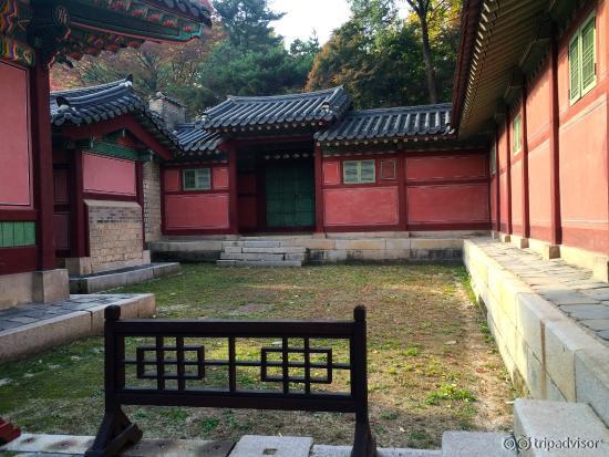 One of many small courtyards