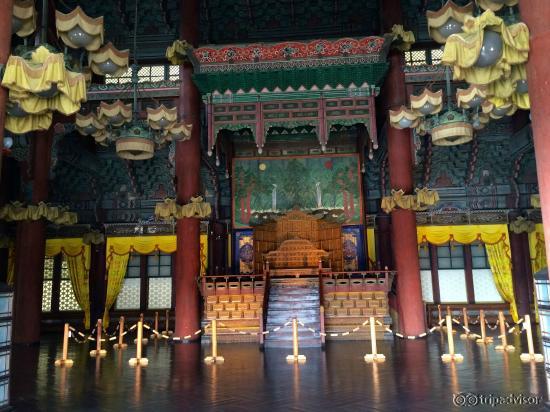 Inside one of the buildings