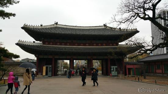 The main gate.