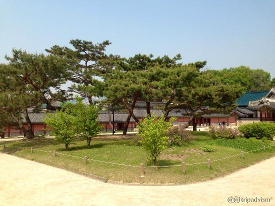 A panoramic shot of the landscape
