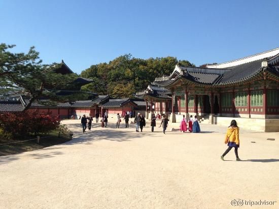 Big space in Changdeokgung Palace