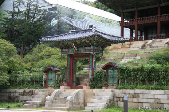 Inside secret garden these were doors leading to the pavilion above.