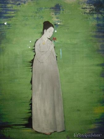 dentro del museo del palacio tome foto caleta hermosa coreana