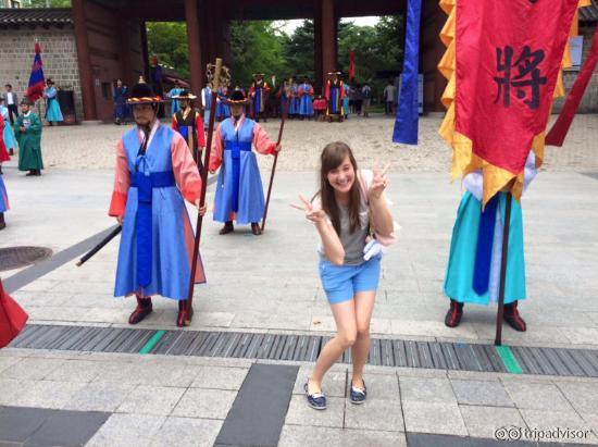 You can take photos after the changing of the guards