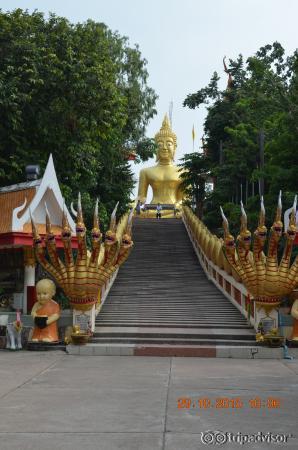 The stairs leading up to the Big Buddha