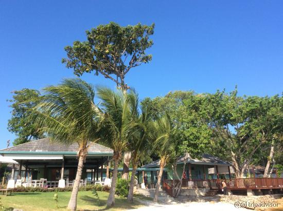 View from beach to property