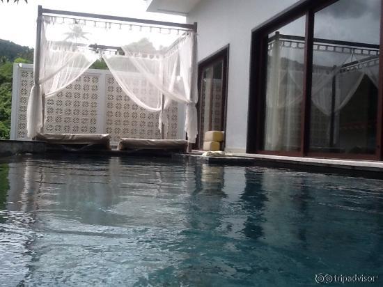 Sunset from and private pool at 8854, cloudburst at the pool overlooking Kata Noi beach