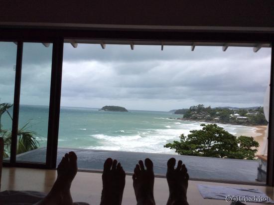 The view from the villa