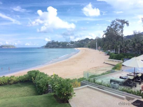 View from pool and restaurant