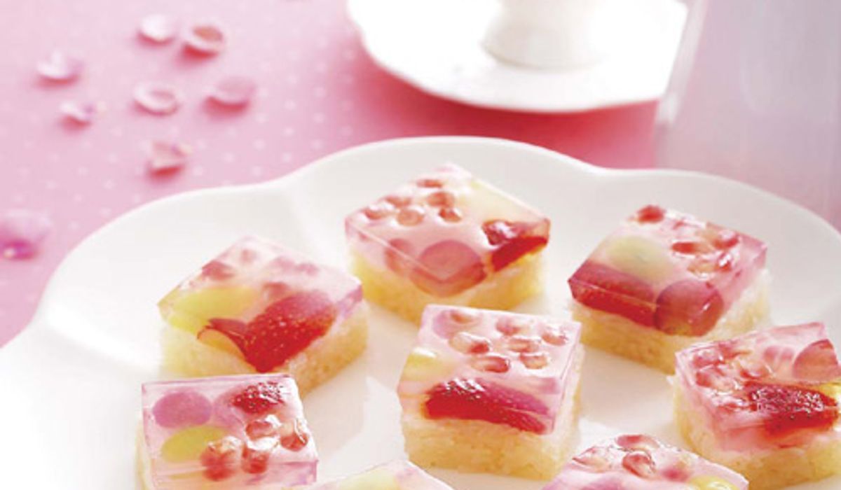 วุ้นข้าวเหนียวมูนหน้าผลไม้