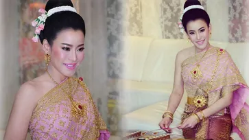 "หนิง ปณิตา" ในชุดไทยราคาหลัก "แสน" สวยดุจนางในวรรณคดี