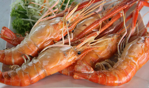 กุ้งทอดราดซอสมะขาม เมนูอร่อยครบรส