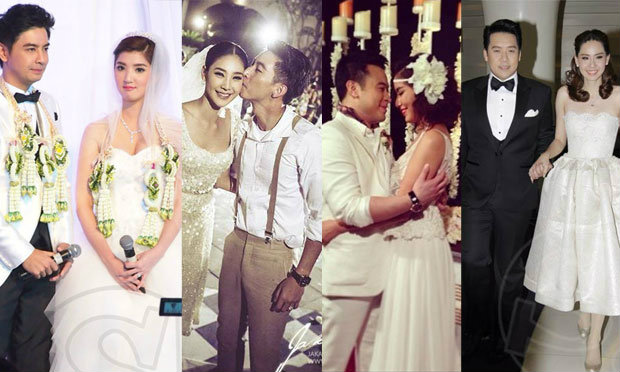 10 อันดับชุดแต่งงานดารา เก๋ สวย เลอค่าที่สุดปี 2556