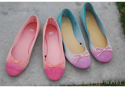 DIY | DIP DYE OMBRE BALLET FLATS