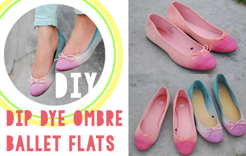 DIY | DIP DYE OMBRE BALLET FLATS