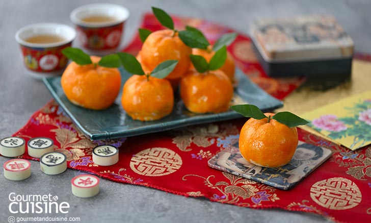 เปี๊ยะผลส้ม ขนมหวานมงคล มั่งคั่ง โชคดี สมบูรณ์ รับตรุษจีน