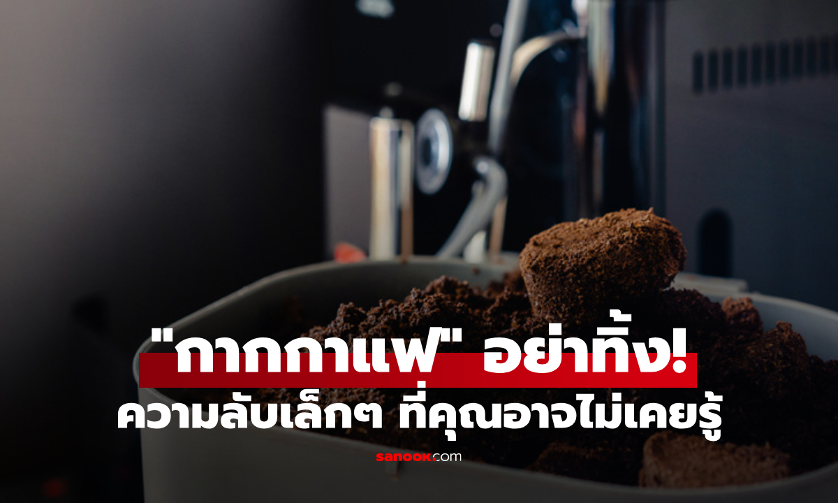 กากกาแฟอย่าทิ้ง! ของเหลือใช้ที่ไม่ควรทิ้ง ทำความสะอาดได้เกินคาด!