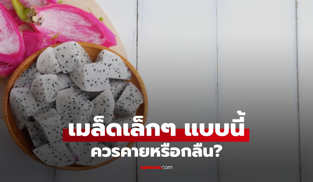 เมล็ดแก้วมังกรต้องคายไหม? เมล็ดเล็ก ๆ ที่กินไปพร้อมเนื้อมีประโยชน์หรือโทษ?