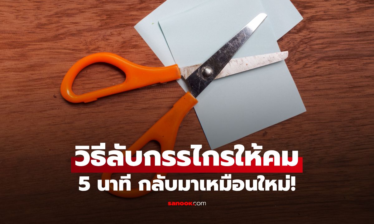 วิธีลับกรรไกรให้คมง่ายๆ ภายใน 5 นาที ให้กลับมาคมเหมือนใหม่