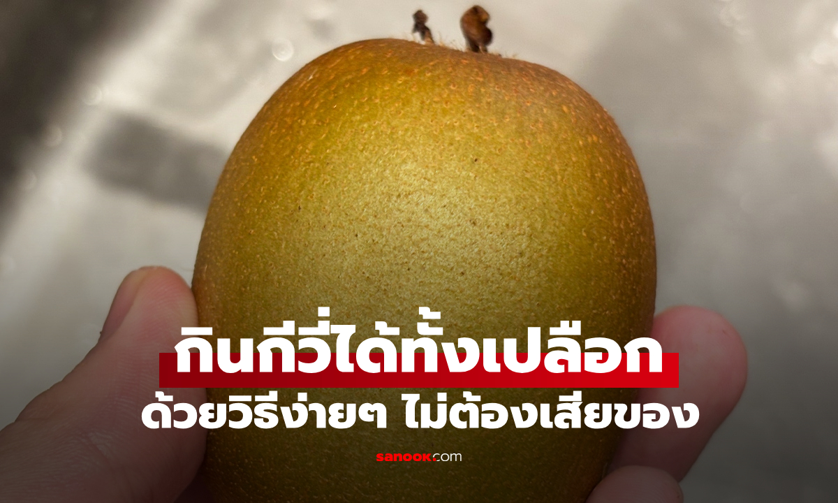 ทริกจากญี่ปุ่น วิธีกิน "กีวี่" โดยไม่ต้องปอกเปลือก! แค่ใช้อุปกรณ์ในครัว 1 ชิ้น