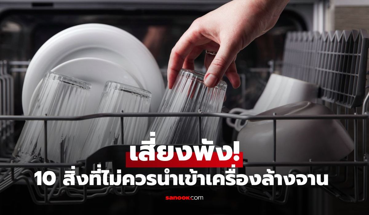 10 สิ่งที่ไม่ควรนำเข้าเครื่องล้างจาน ยืดอายุของใช้ และป้องกันความเสียหายของเครื่อง