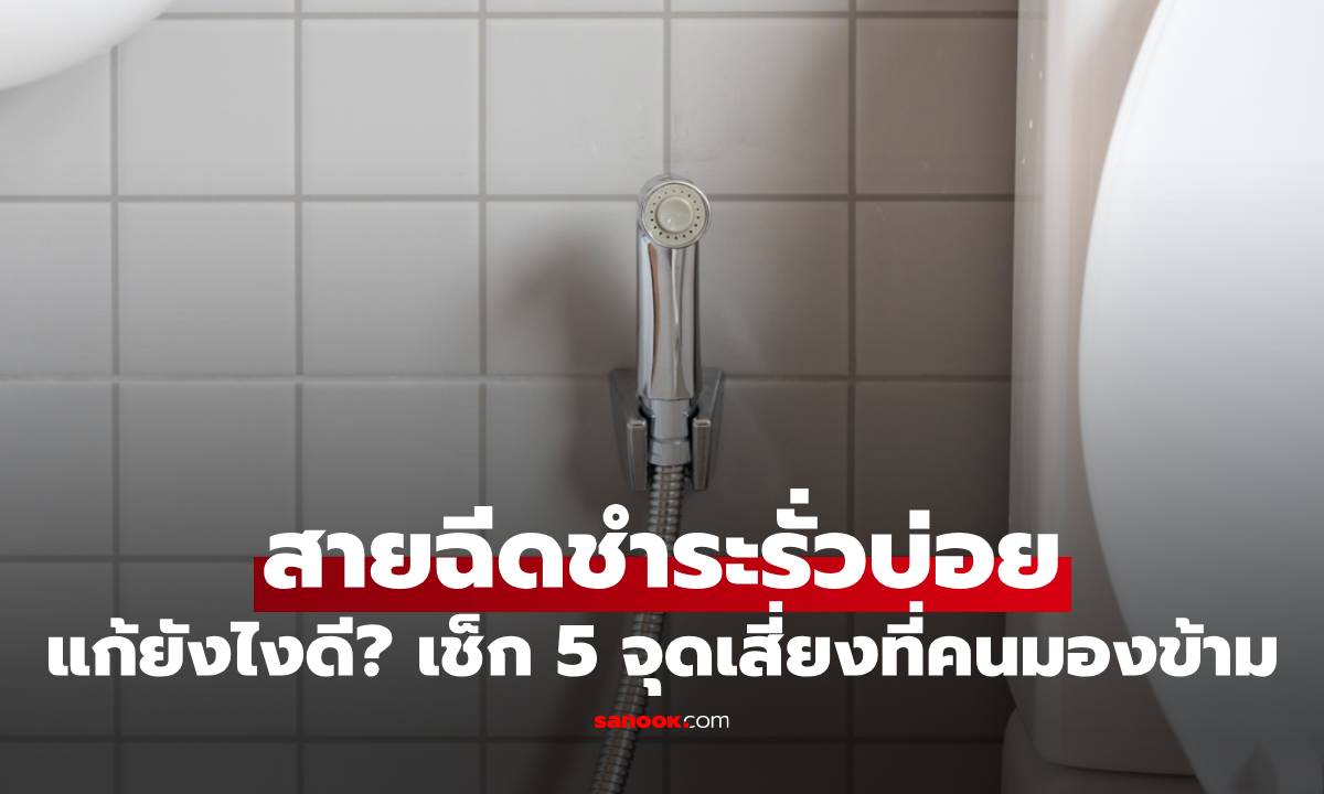 สายฉีดชำระรั่วบ่อย แก้ยังไงดี? เช็ก 5 จุดเสี่ยงที่คนมองข้าม