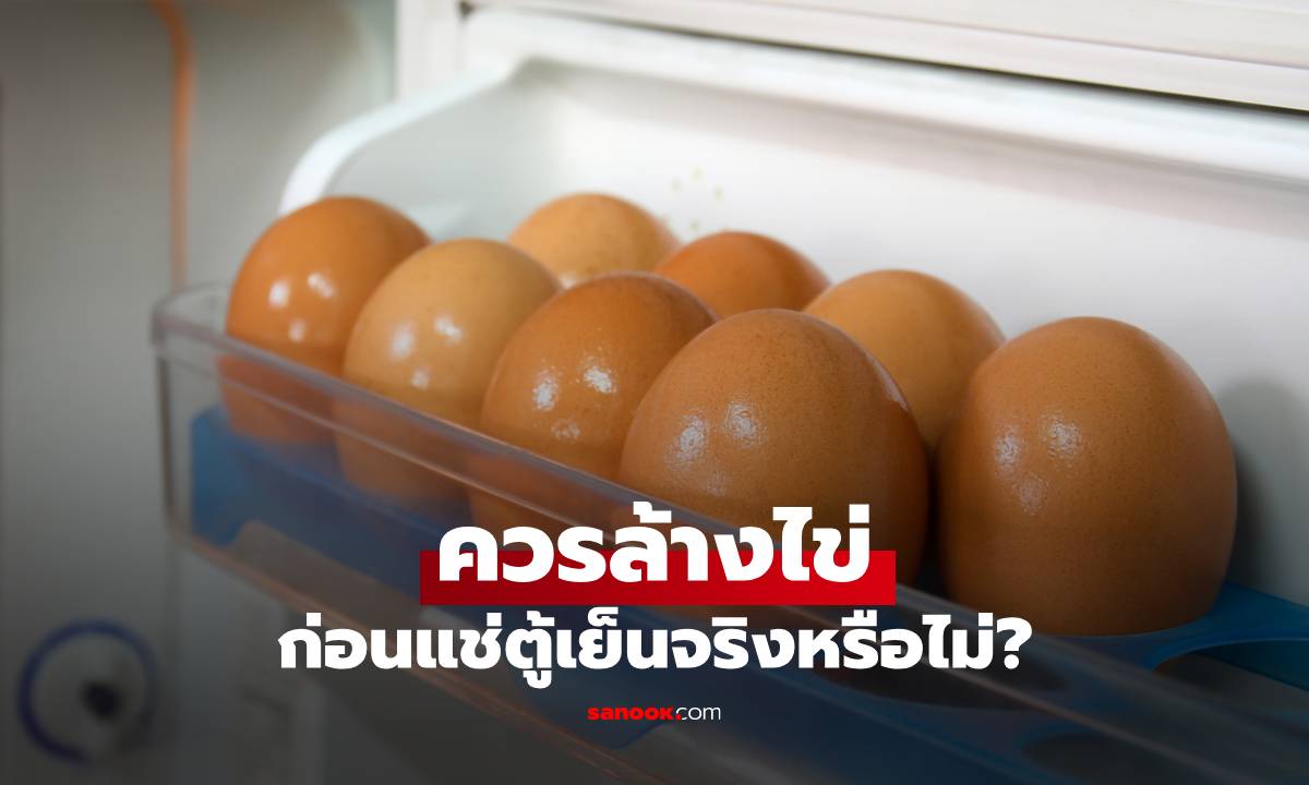 เฉลยชัด! ควรล้างไข่ก่อนแช่ตู้เย็นจริงไหม? พร้อมเคล็ดลับทำไมต้องวางไข่ด้านแหลมลง