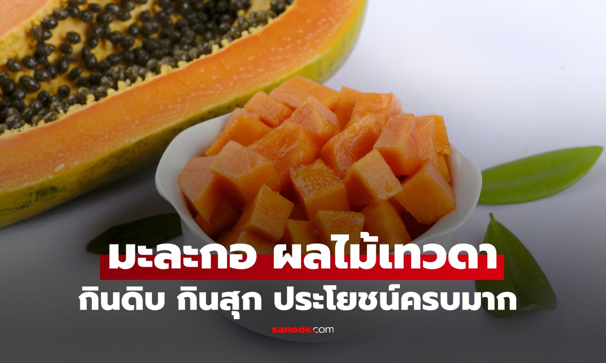 "มะละกอ" ผลไม้เทวดา! กินดิบ-กินสุก ประโยชน์ครบจบในลูกเดียว