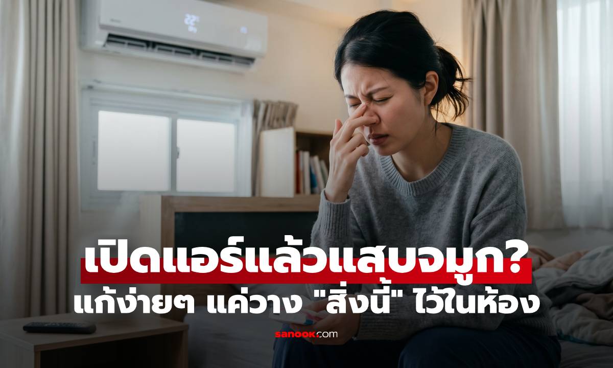 เปิดแอร์แล้วแสบจมูก? แค่วาง "สิ่งนี้" ไว้ในห้อง ปัญหากวนใจหายวับในคืนเดียว!