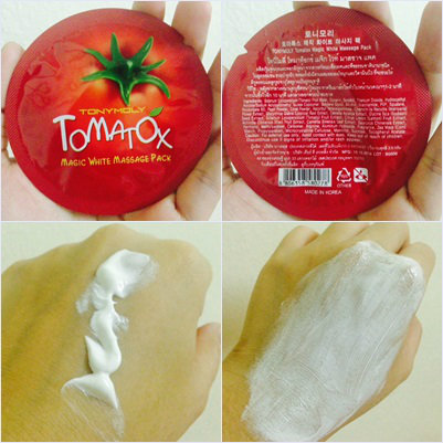 มาร์คมะเขือเทศ Tomatox : Magic whith massage pack – Tonymoly 