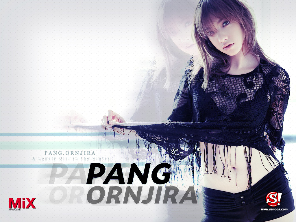 Wallpaper: แป้ง-อรจิรา: A lonely girl in the winter