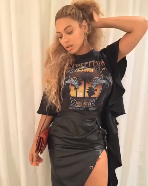 บียอนเซ่กับเสื้อยืดของแบรนด์ Dry Clean Only