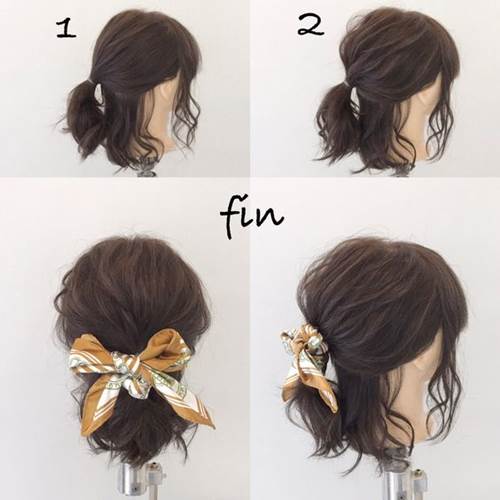 วิธีมัดผมสั้นน่ารักๆ 