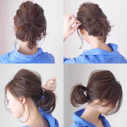 วิธีมัดผมสั้นน่ารักๆ 